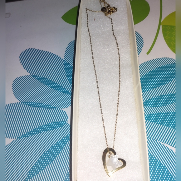 Gold Floating Heart & Dangling Star Charm - Picture 16 of 16